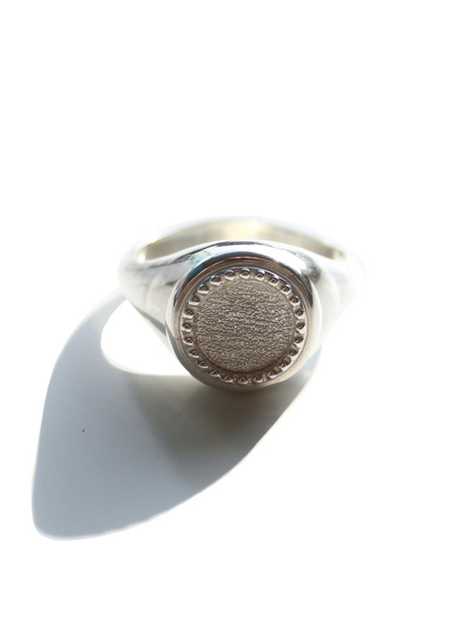 Button Signet Ring