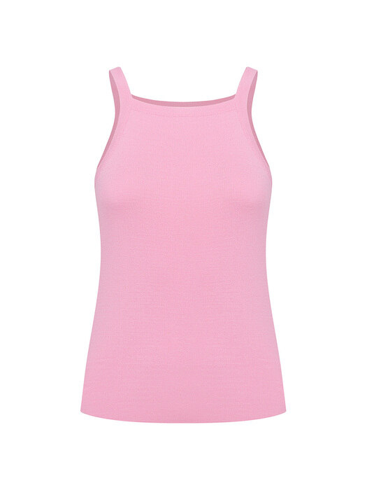 Halter Neck Sleeveless Knit Top-4color