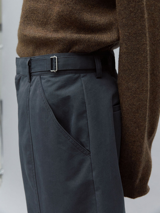 curved panel cargo pants (charcoal)