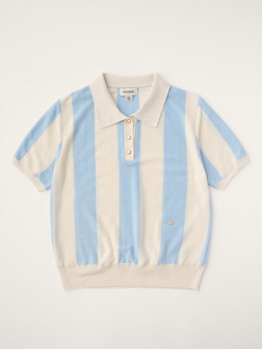 Napoli Stripe Knit (Baby Blue)
