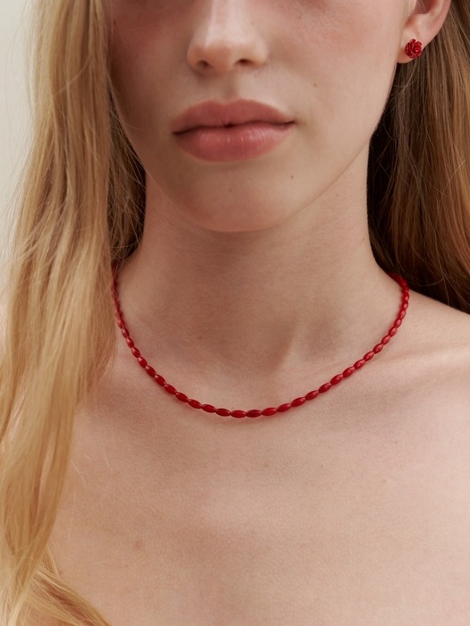 Coral Lace Necklace