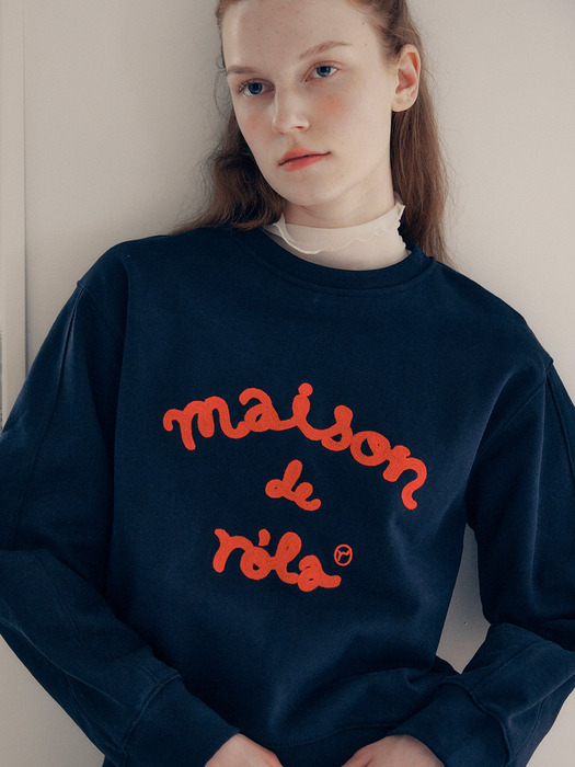 MAISON DE ROLA SWEATSHIRTS NAVY