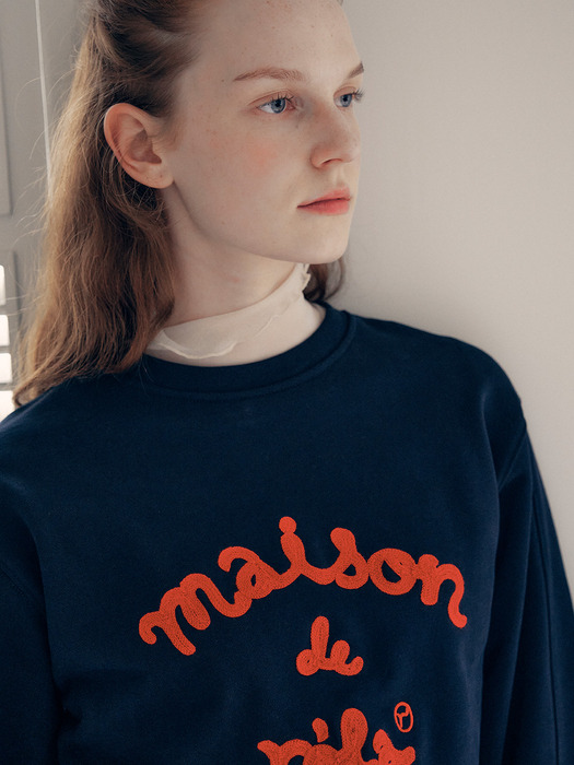 MAISON DE ROLA SWEATSHIRTS NAVY