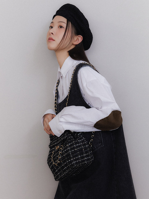 ANC TWEED CLASSIC BACKPACK_BLACK