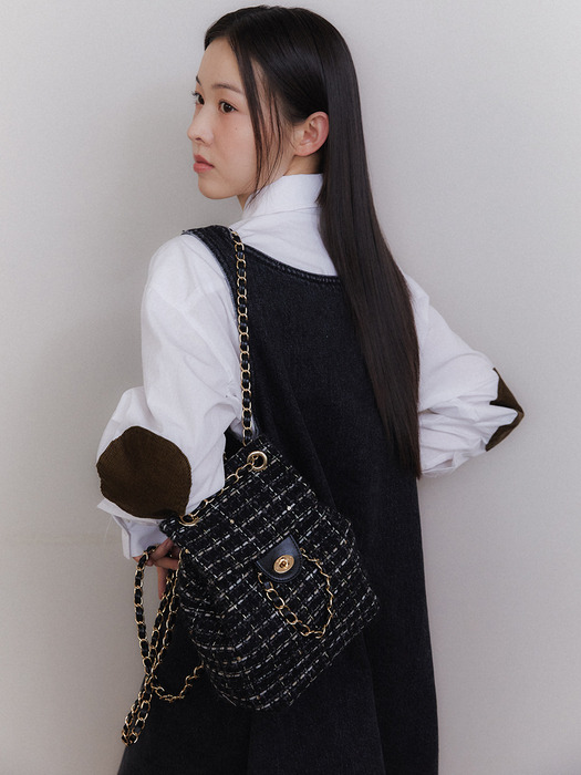 ANC TWEED CLASSIC BACKPACK_BLACK