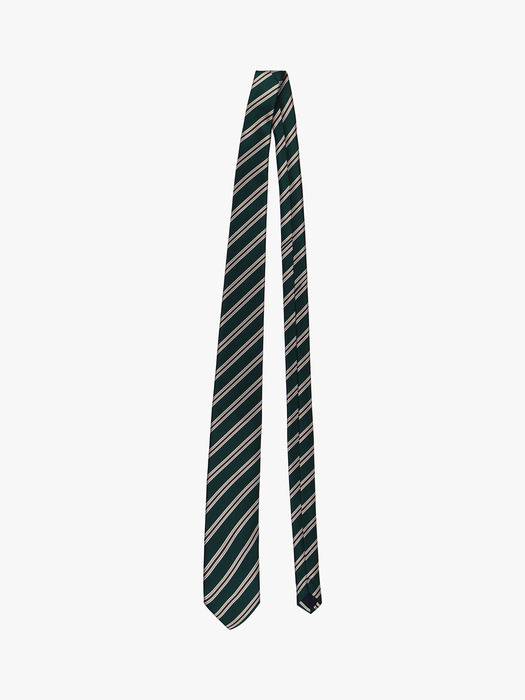 PREPPY STRIPE TIE_GREEN