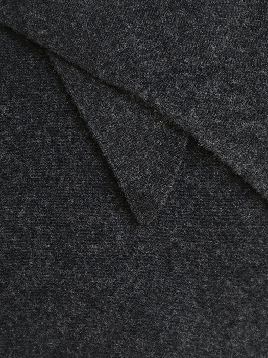 Triangle cashmere muffler (Charcoal)