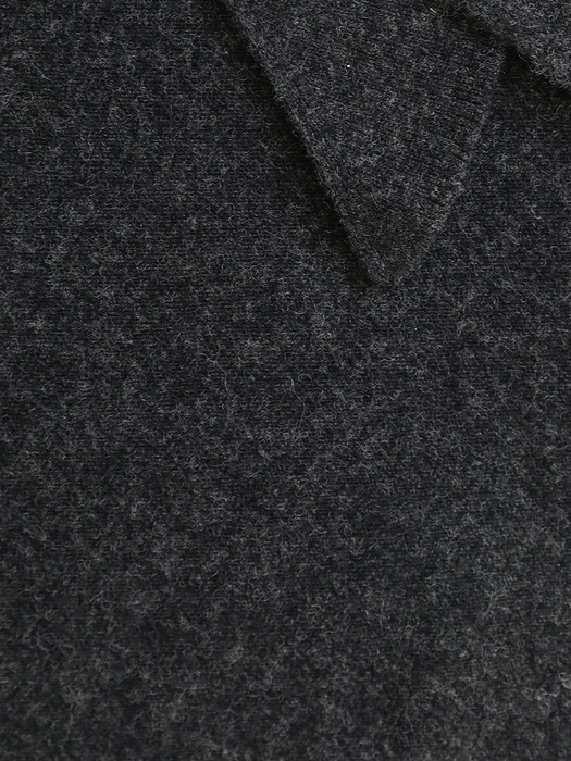 Triangle cashmere muffler (Charcoal)