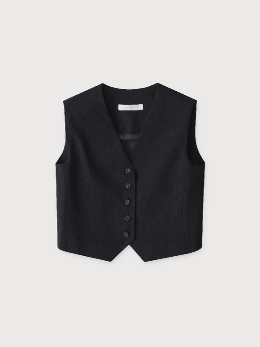 corn vest_black