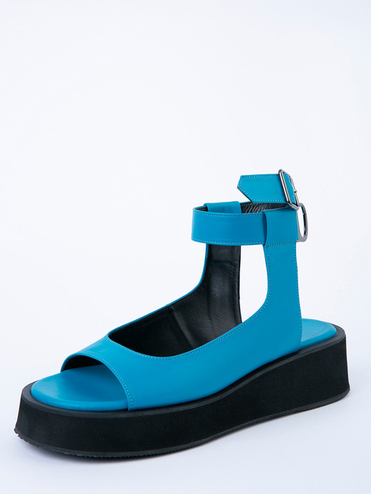Alegna round ankle strap sandals_turquise