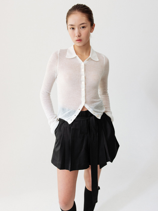 SEETHROUGH COLLAR CARDIGAN_TT4S301IV