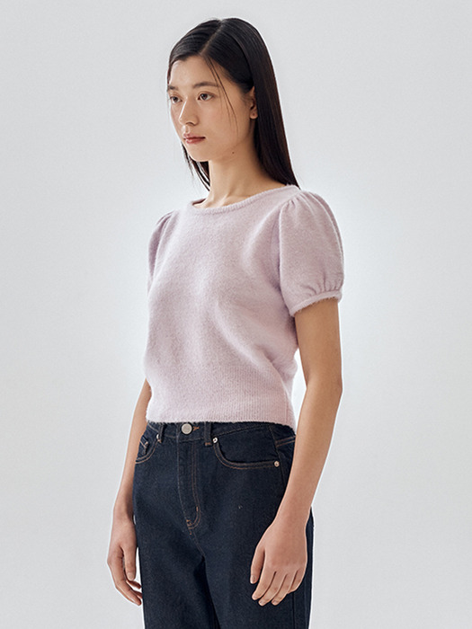 U-neck Volume Sleeve Knit