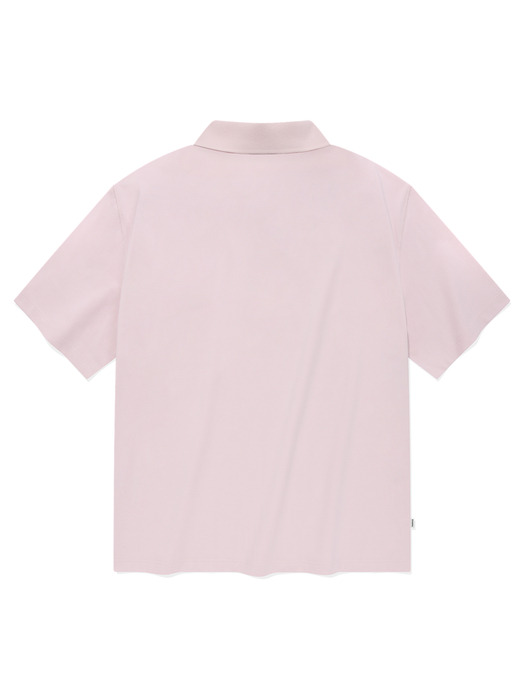 어센틱 포켓 카라 티셔츠 라이트 핑크
