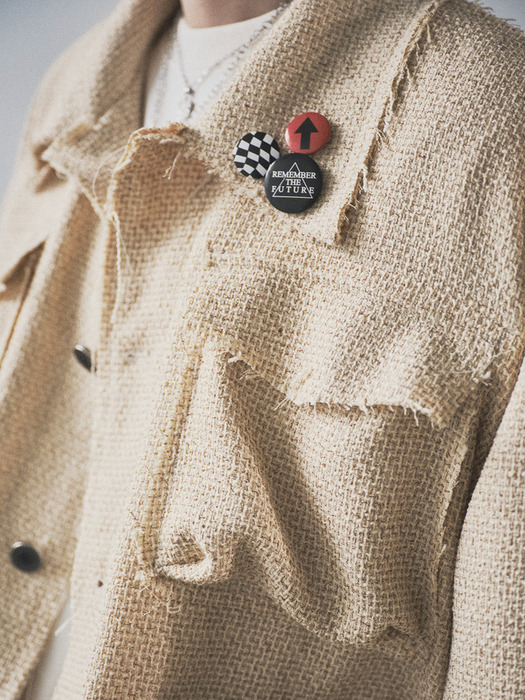 ROUGH-CUT TWEED JACKET_BG