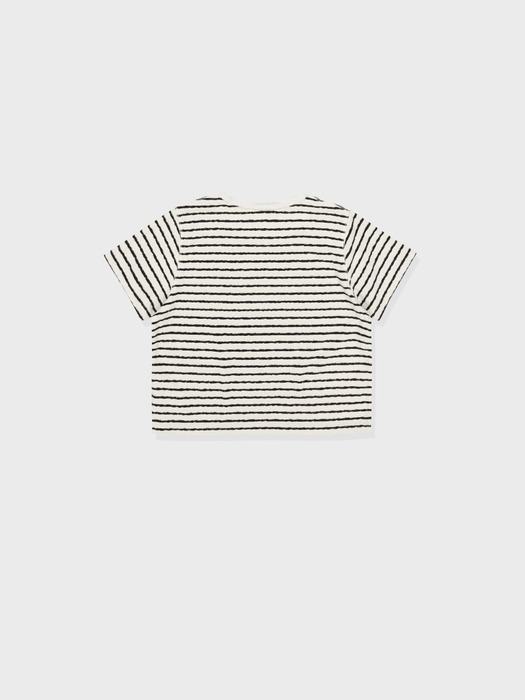 Weaving Half T Shirt (Stripe)