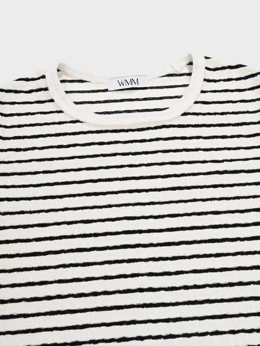 Weaving Half T Shirt (Stripe)