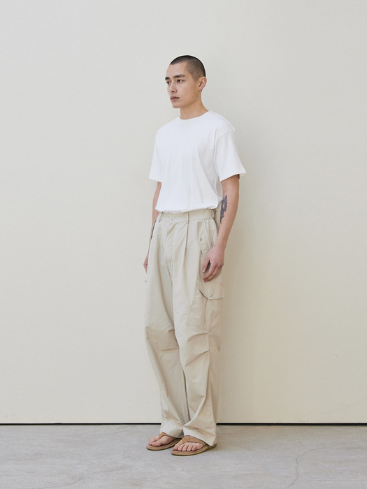 Multi Banding Cargo Pants (Beige)