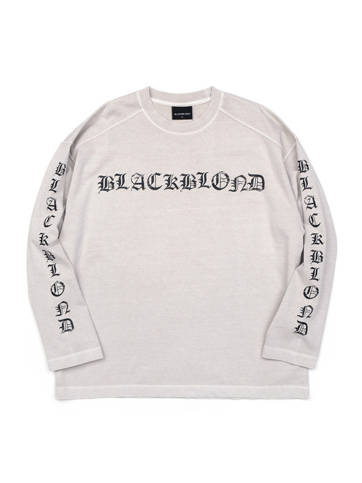 BBD Crushed Faith Pigment Long T-Shirt (Sand)