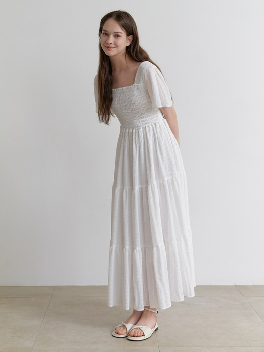 Apple tart dress (white)