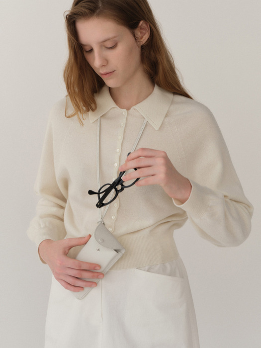 Cashmere Cardigan Seashell