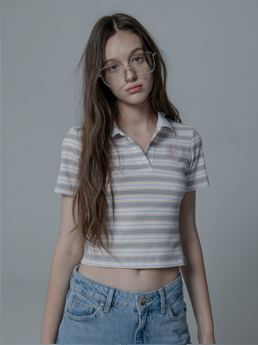 CANDY STRIPE KARA CROP TSHIRT_IVORY