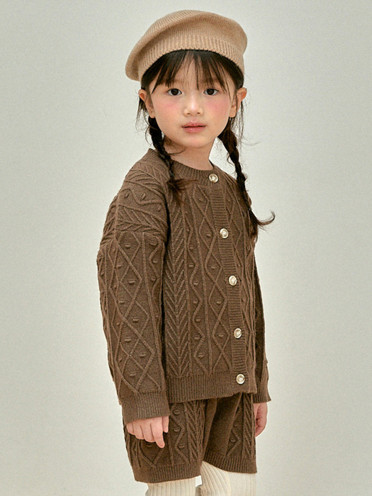 Bokash Cardigan _BROWN (S-JM)