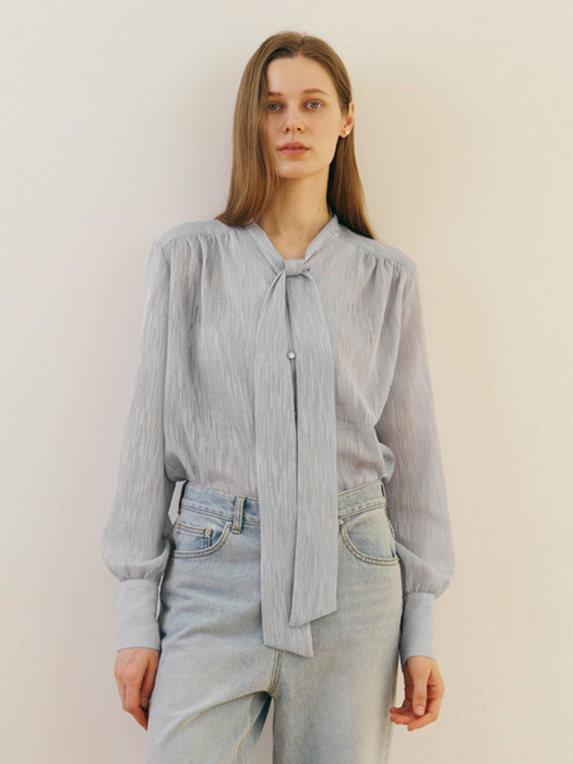 [New Color] Tie Blouse_5color