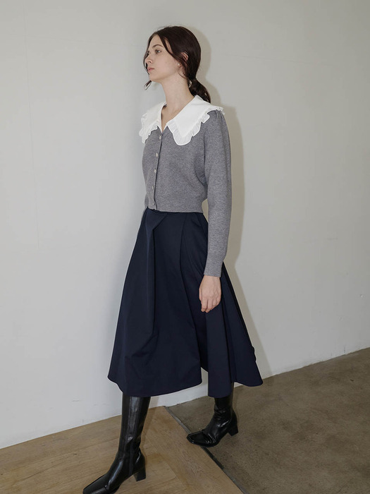 [24FW] Lautre Diana Navy flare skirt