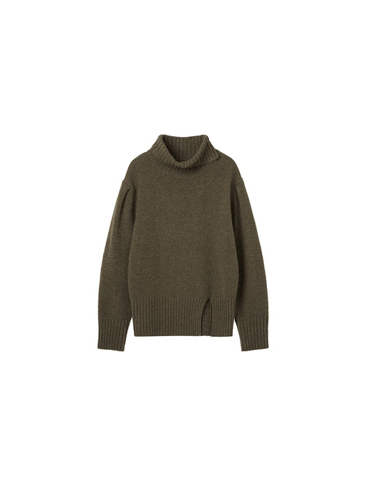 Unbalance Turtleneck Knit Pullover VC2499PO909M