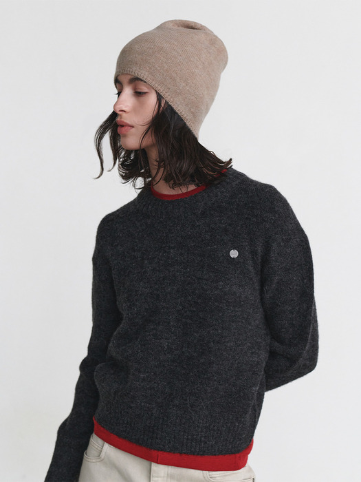 Wool Blended Knit Pullover SK4WP951_2color