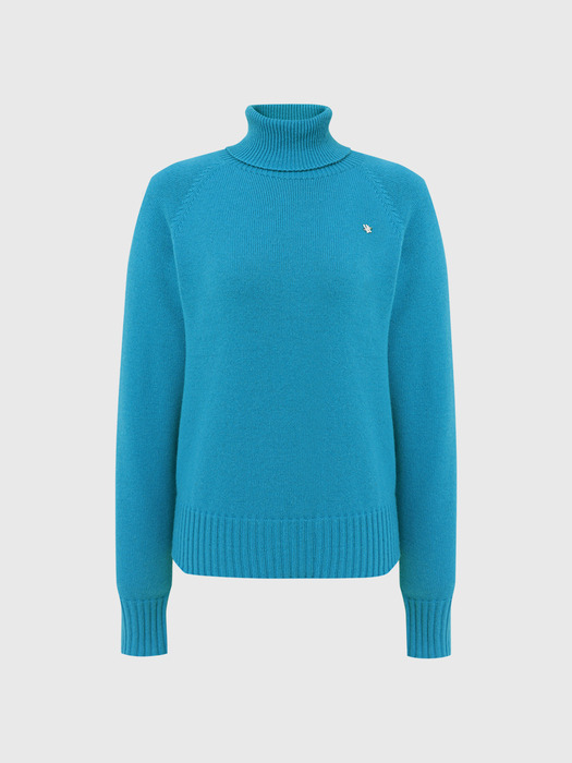 로모 터틀넥 울 니트_블루 / LOMO TURTLENECK WOOL KNIT_BLUE