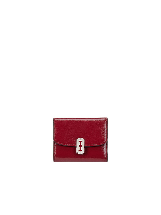 Occam Lune Half Wallet (오캄 룬 반지갑) Berry Red