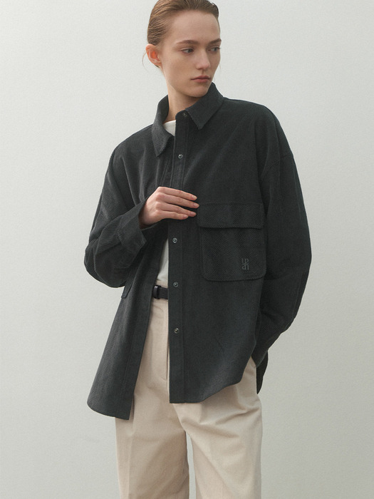 ESSENTIAL CORDUROY SHIRT(BL-4283)