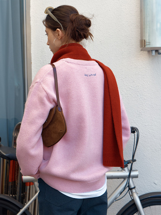 g.n. wool knit - pink