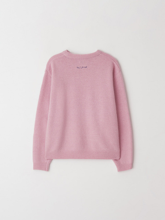 g.n. wool knit - pink