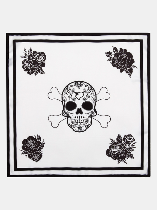 ROSE SKELETON SCARF BLACK 스카프