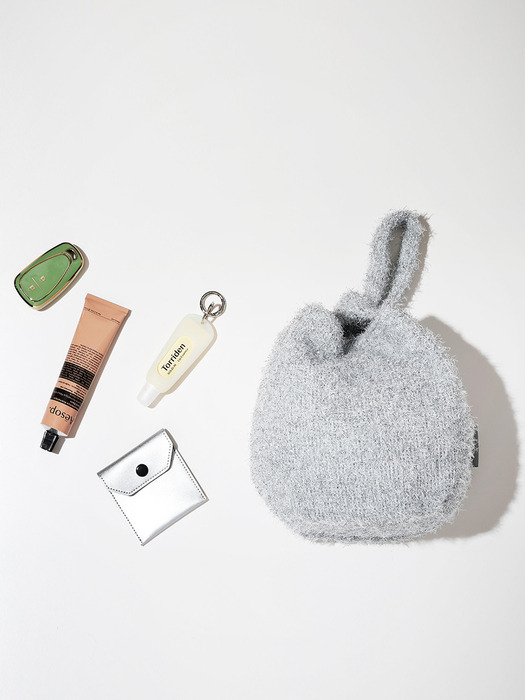Acrylic Pearl Dumpling Wrist bag _ Silver