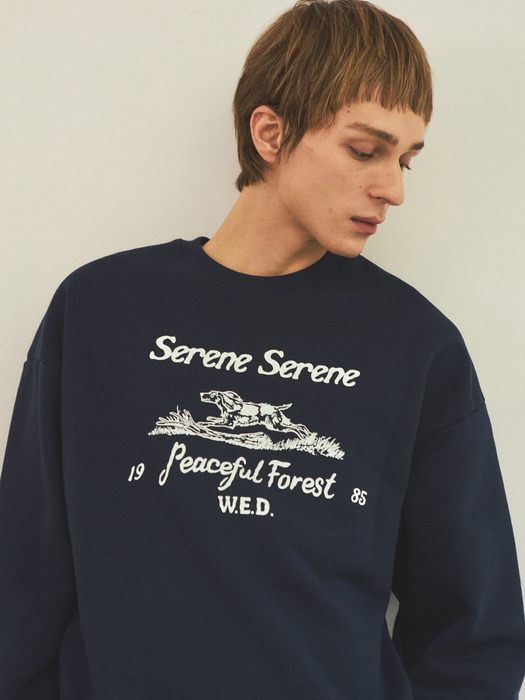 Howl FoxHound Sweatshirt_Navy(W25-TP01)