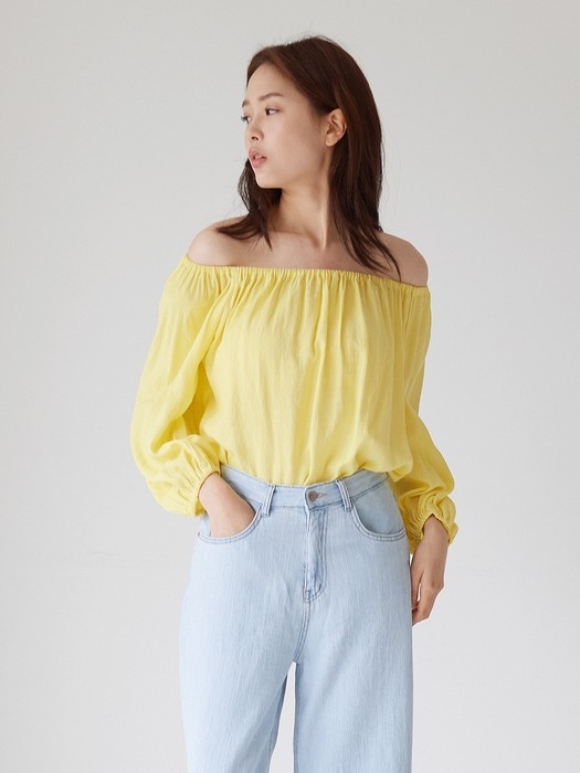OFFSHOULDER TWO-WAY BLOUSE_YE