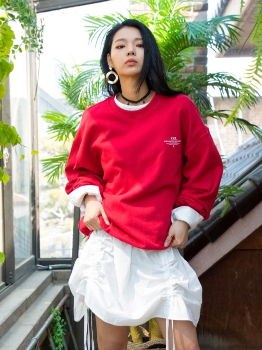 UNISEX LOGO SWEATSHIRT - RED