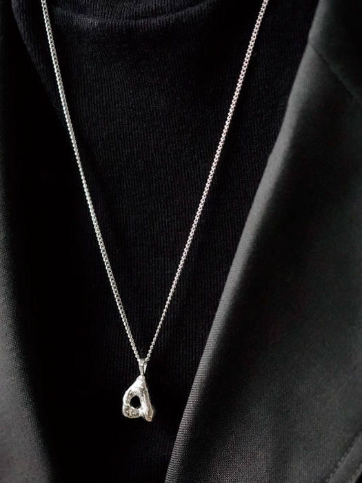 Pear Necklace_ Silver