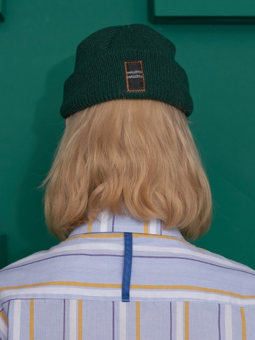 LABEL PATCH BEANIE / GREEN