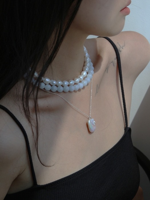 Square Pearl Necklace