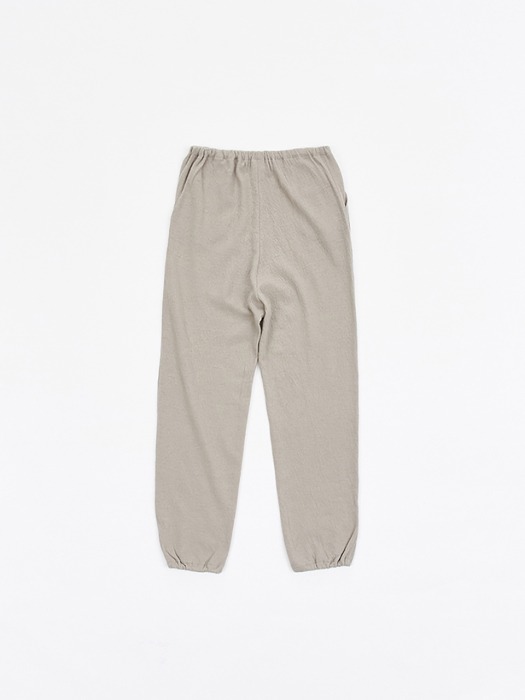 Wool Jogger Pants (Light Gray)