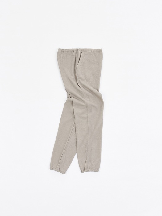 Wool Jogger Pants (Light Gray)