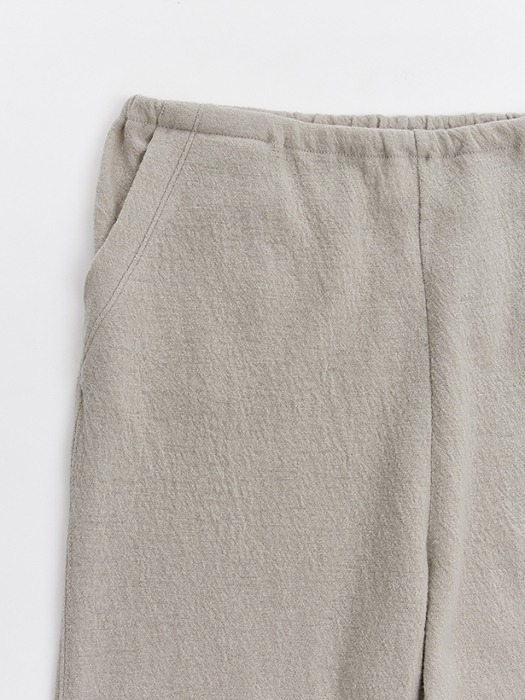 Wool Jogger Pants (Light Gray)