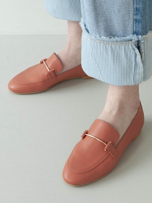 Mrc052 Gold Pin Loafer (Peach)