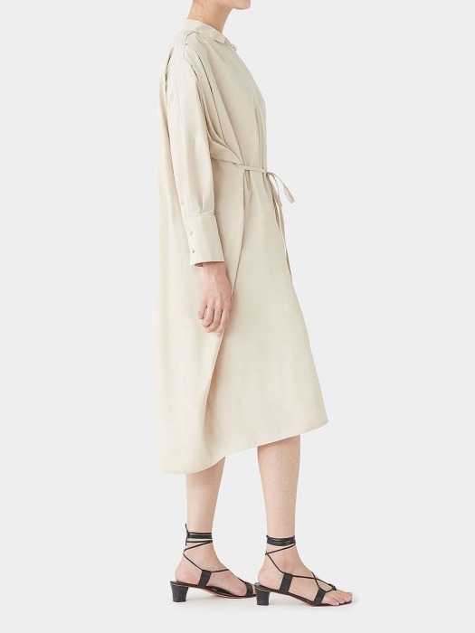 BEIGE MONIQUE BOXY DRESS 