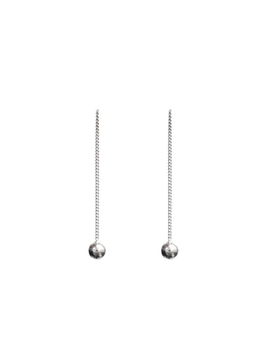 CL092 Ball `````````````drop````````````` Silver925 Earring