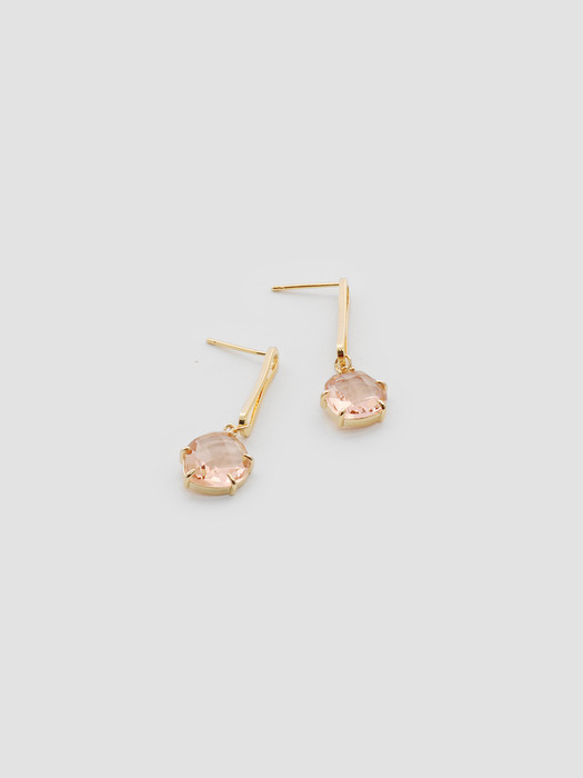 Gold Line Crystal drop Earrings